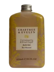 CRABTREE & EVELYN CARMELIZED FIG &BROWN SUGAR BUBBLE BATH 22 Fl Oz New - Picture 1 of 3