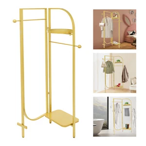 Espositore per vestiti oro espositore per vestiti scaffale per indumenti indipendente USA - Foto 1 di 17