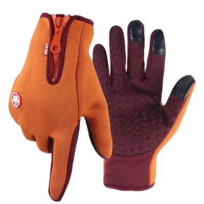 Outdoor Cycling Driving Motorcycle Waterproof Cold Gloves Windproof Non-Slip  - Image 1 of 4