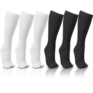 6 Pairs Flip Flop Socks for Women Split Toe Tabi Socks Japanese Socks Men Wom... - Picture 1 of 7
