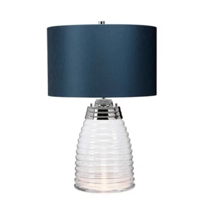 Lampada Da Tavolo Lampada Da Comodino Lampada LED Antracite Acciaio Vetro - Foto 1 di 5