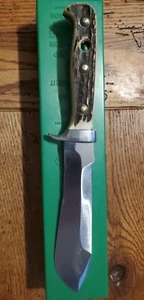 VINTAGE PUMA 6377 Hunter Stag Handle Knife In Original Box/Paperwork & Sheath - Picture 1 of 18