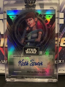 2022 Topps Star Wars Signature Series Mina Bonteri/ Kath Soucie Auto