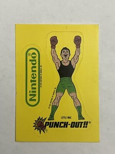 1989 Topps Nintendo Little Mac Game Tip Sticker Card #28 Punch-Out!!