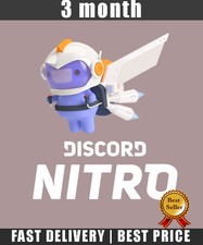 DISCORD NITRO | 3 MONTHS | REGION FREE | FAST DELIVERY