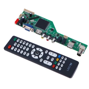 1Set LCD TV Motherboard RR52C.03A Support DVB-T DVB-T2 w/Free Key Remote Con _yi - Afbeelding 1 van 11