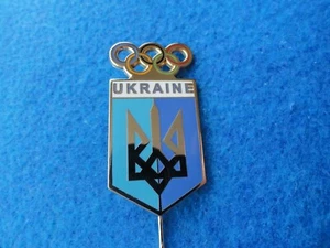 Olympic 2020 Tokyo Ukraine NOC Pin Badge - Picture 1 of 4