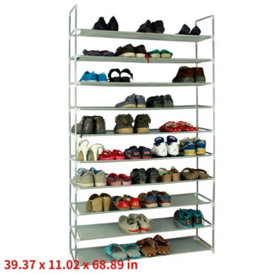 DIY Large Shoe Rack Storage Organizer Shelf Freestanding Shoe Closet, 25-50Pairs - Image 1 of 4