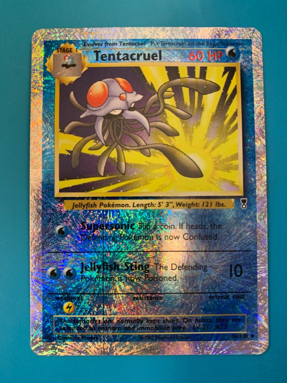 Tentacruel 66/110 Legendary Collection Reverse Holo Rare Pokemon Card - NM