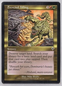 1x Frenzied Tilling - Invasion - Light Play - Picture 1 of 1