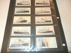 Tobacco Card Set, WD & HO Wills, MERCHANT SHIPS OF THE WORLD, Shipping, 1924 set