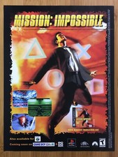 Mission: Impossible N64 Nintendo 64 PS1 1998 Vintage Print Ad/Poster Authentic