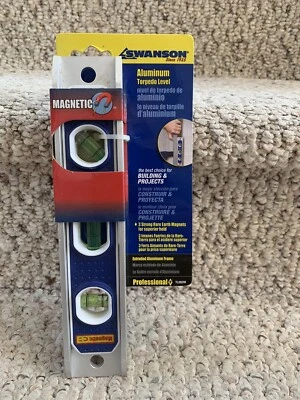 Swanson 9 Inch Magnetic Aluminum Torpedo Level (#TL002M) - Image 1 of 2