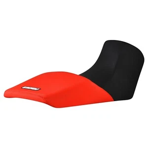 2004-11 Suzuki DL 650 V-Strom Seat Cover Enjoy Mfg BLACK FRONT BRT RED REAR #398 - Picture 1 of 3