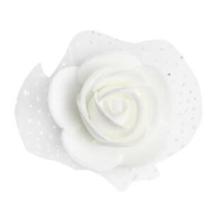 100x Artificial Foam Roses Handmade DIY Craft Wedding