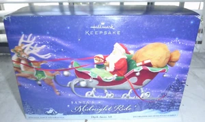 Hallmark Keepsake Santa's Midnight Ride Dash Away alle 2005 Schlitten & Zügel X4 - Bild 1 von 3