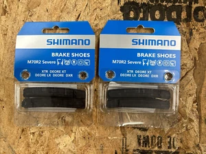Two (2) Pack Shimano M70R2 Severe Condition V-Brake Pads fit XTR XT LX Deore DXR - Picture 1 of 2