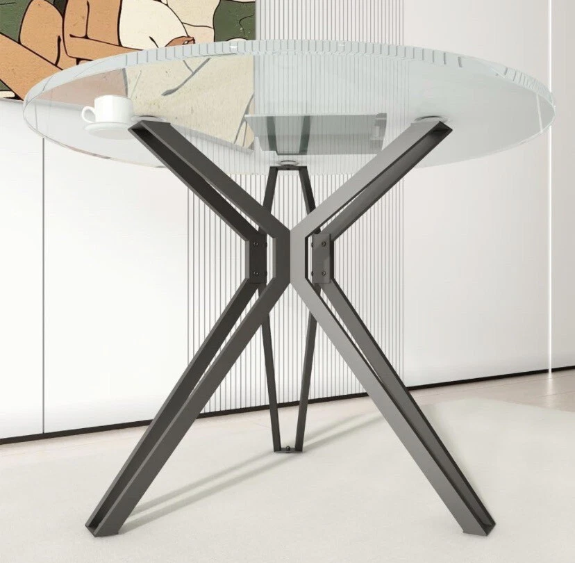  Modern Table Base 28" Metal Coffee Table Legs with Suction Cups, Desk  - Image 1 of 4