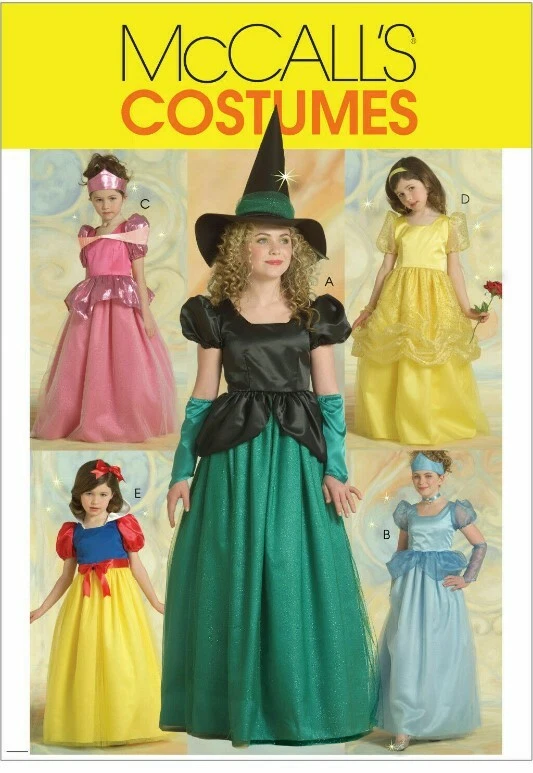 NUEVO McCall’s 5494 Niñas 7-14 Patrón Disney Princesa Disfraces Bella Cenicienta Foto 1 de 2