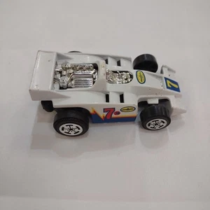 Vintage 1985 Mattel Hot Wheels White Pennzoil #7 Racing Car - Picture 1 of 5