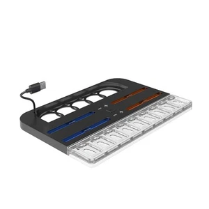 Effiziente Ladestation f��r NS2 mit Speicher f��r 4 Controller und 9 Spiele - Afbeelding 1 van 12