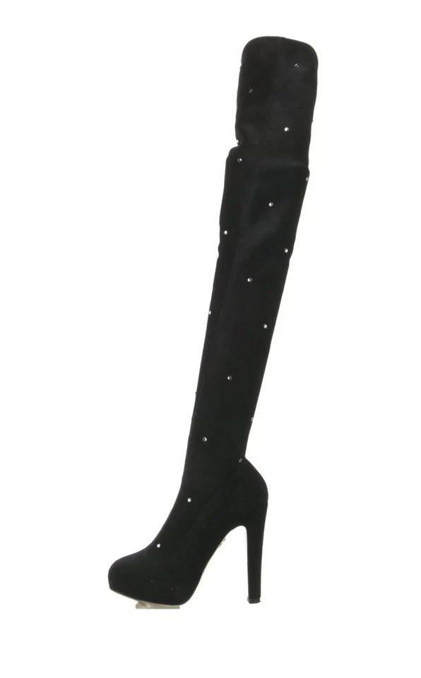Botas Charlotte Olympia Terciopelo Cristal Adornos Mujer Talla: 5 | IT 35 Foto 1 de 4