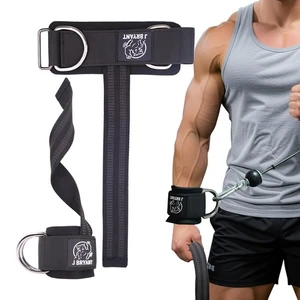 Weight Lifting strap Wrist Cuffs with D-Rings Support Straps for Cable Machine - Picture 1 of 6
