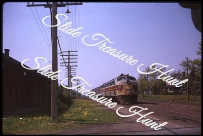 Tren locomotora ferrocarril EL Erie Lackawanna 35 mm extensión años 60 Kodachrome Foto 1 de 3