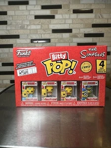 Funko Pop! Bitty The Simpsons Bart 4-Pack Fallout Boy Chase 1/6 Series 3 - Picture 1 of 2
