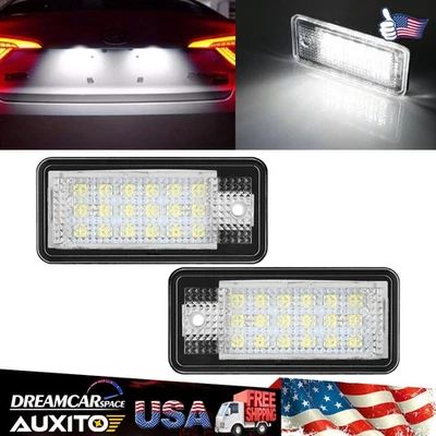 Repuesto de luces de matrícula LED para Audi A3 A4 S4 A6 A8 Quattro Canbus EE. UU. Foto 1 de 4
