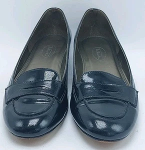 Talbots DAMEN SCHWARZ LACK PENNY HALBSCHUHE GRÖSSE 9B BRASILIEN SLIPPER - Bild 1 von 9