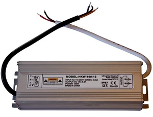 100 vatios 12V transformador transformador fuente de alimentación fuente de alimentación para tiras de neón LED - Imagen 1 de 1