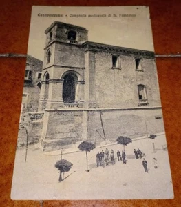 Postcard Castrogiovanni Enna Medieval Bell Tower Of St. Francis FP VG In 1914 - Picture 1 of 2