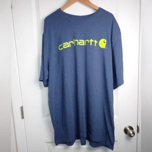 Carhart Navy and Green Relaxed Fit Graphic Tee Herren Gr. 2XL - Bild 1 von 7