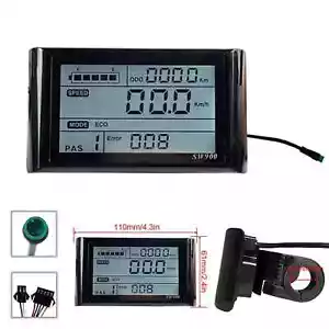 SW900 Display Meter Control Panel 24V-60V LCD E-Bike Electric Bicycle Scooter - Picture 1 of 17