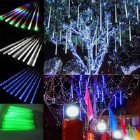 LED Meteor Light 30cm 8 Tubes For Outdoor Garden Home Lighting EU US Plug