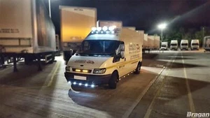 Barra de techo + LED para Ford Transit MK7 2007 - 2014 Lámparas puntuales de acero inoxidable Barra de luz - Imagen 1 de 5