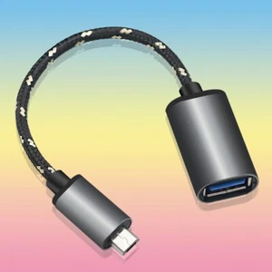 High Security Portable Micro OTG to USB A Cable for Samsung Galaxy S6 Cellphone - Picture 1 of 1