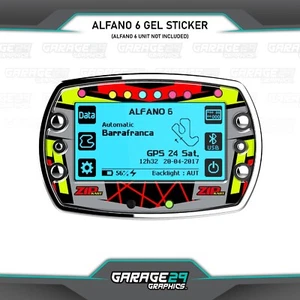 Reißverschluss Kart Stil Alfano 6 Gel Lap Timer Aufkleber - Bild 1 von 1