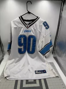 Detroit Lions football Reebok NFL Ndamukong Suh #90 Jersey Adult sz 52 On Feild - Picture 1 of 11