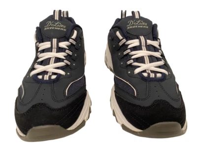 Zapato Deportivo Skechers D'Lites SN11936 NVW Para Mujer Azul Marino/Blanco Me Time Talla 11 Foto 1 de 4