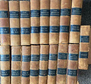 1873 Ed. 16 volume set D. APPLETON'S "AMERICAN CYCLOPEDIA of GENERAL KNOWLEDGE”