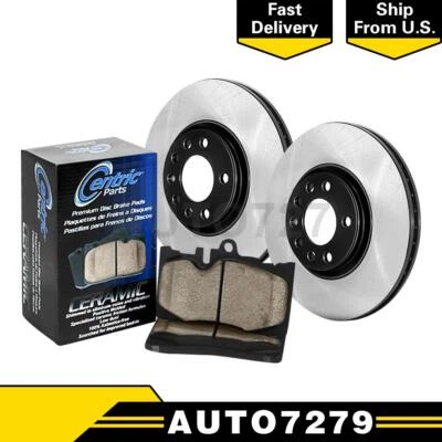 Centric Front Disc Brake Pad Set Disc Brake Rotor For Chevrolet Bel Air 1970 - Image 1 of 4