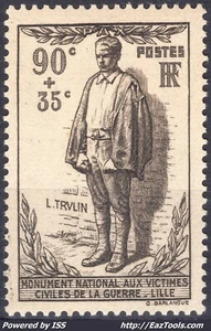 FRANCE MONUMENT AUX VICTIMES DE LA GUERRE N° 420 NEUF  * AVEC CHARNIERE - Picture 1 of 2