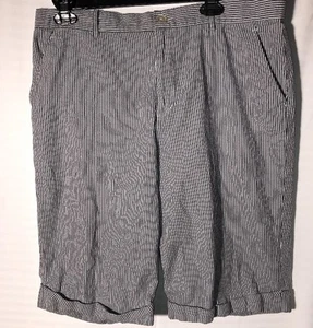 Women's Ralph Lauren Active Striped Shorts 12. Inseam 12" (H10) - Picture 1 of 3