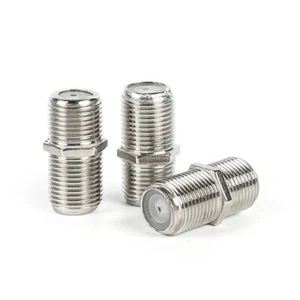 F Type Female to Female F81 UHF Coaxial Coupler for TV RG-6 RG-59 75 Ohm Cable - Picture 1 of 8