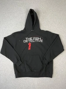 The Fish Detective Hoodie Herren XL schwarz Outdoor Angeln Sweatshirt Champion - Bild 1 von 8