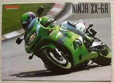 KAWASAKI NINJA ZX-6R MOTORCYCLE Sales Brochure c1996 #99949-1055 ALL-E V-X