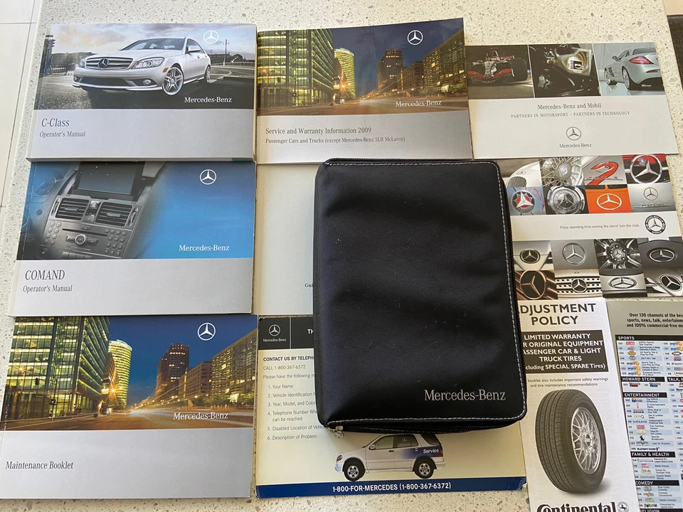 Mercedes Benz C230 C300 2009 C63amg manual del propietario juego completo estuche incluido OEM Foto 1 de 4