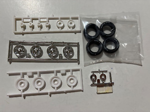 Model Car Parts - AMT 1967 Ford Mustang GT Fastback wheels tires brakes 1/25